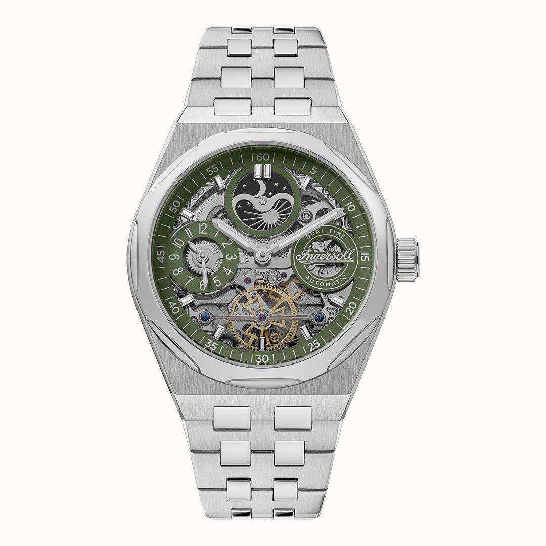 Ingersoll THE BROADWAY DUAL TIME AUTOMATIC WATCH I12905