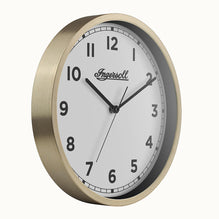 IC001GW INGERSOLL QUARTZ 30CM WALL CLOCK - GOLD/WHITE